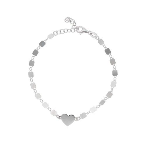 Pulsera corazón plata - LAF6577BR