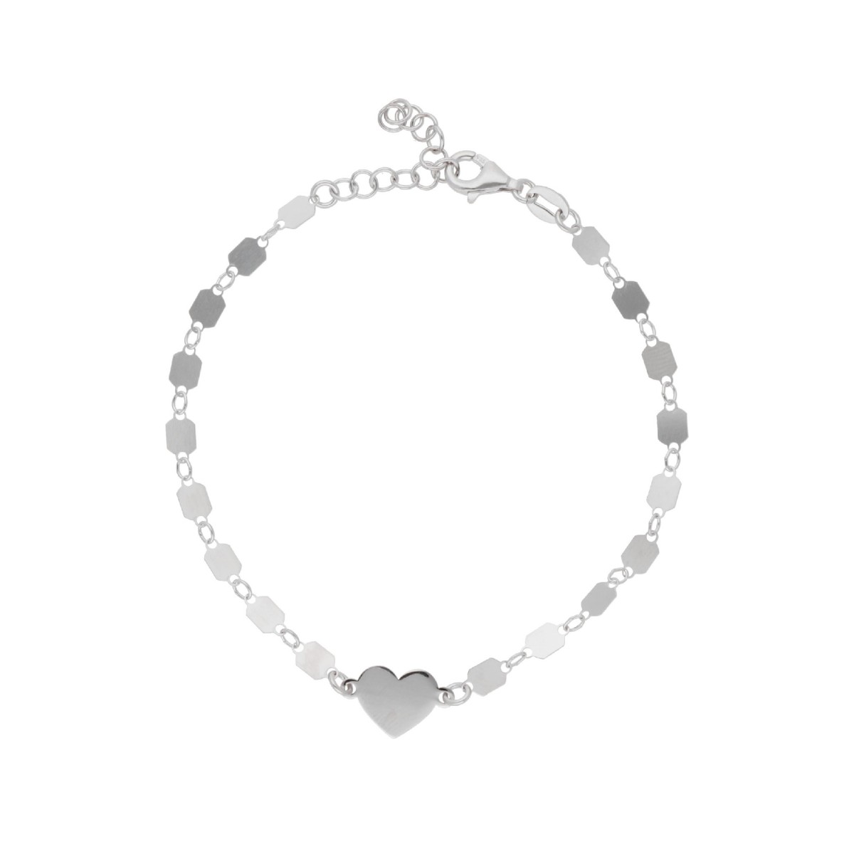 Pulsera corazón plata - LAF6577BR