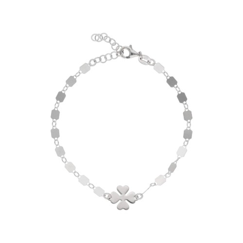 Pulsera trébol plata - LAF6579BR