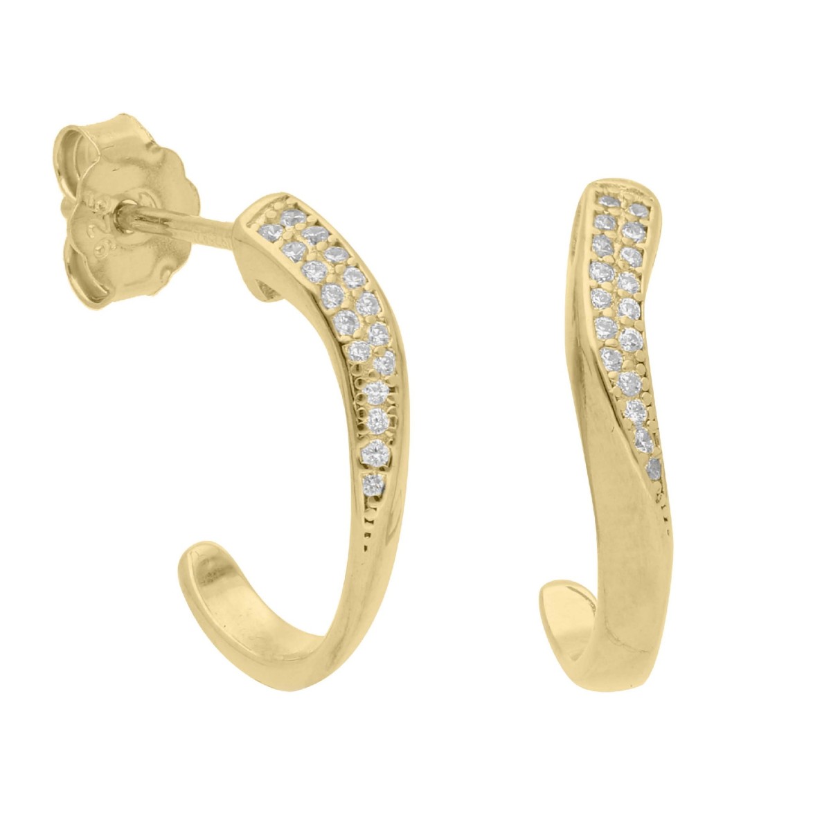 Pendientes plata y circonitas - LAD3144A-D