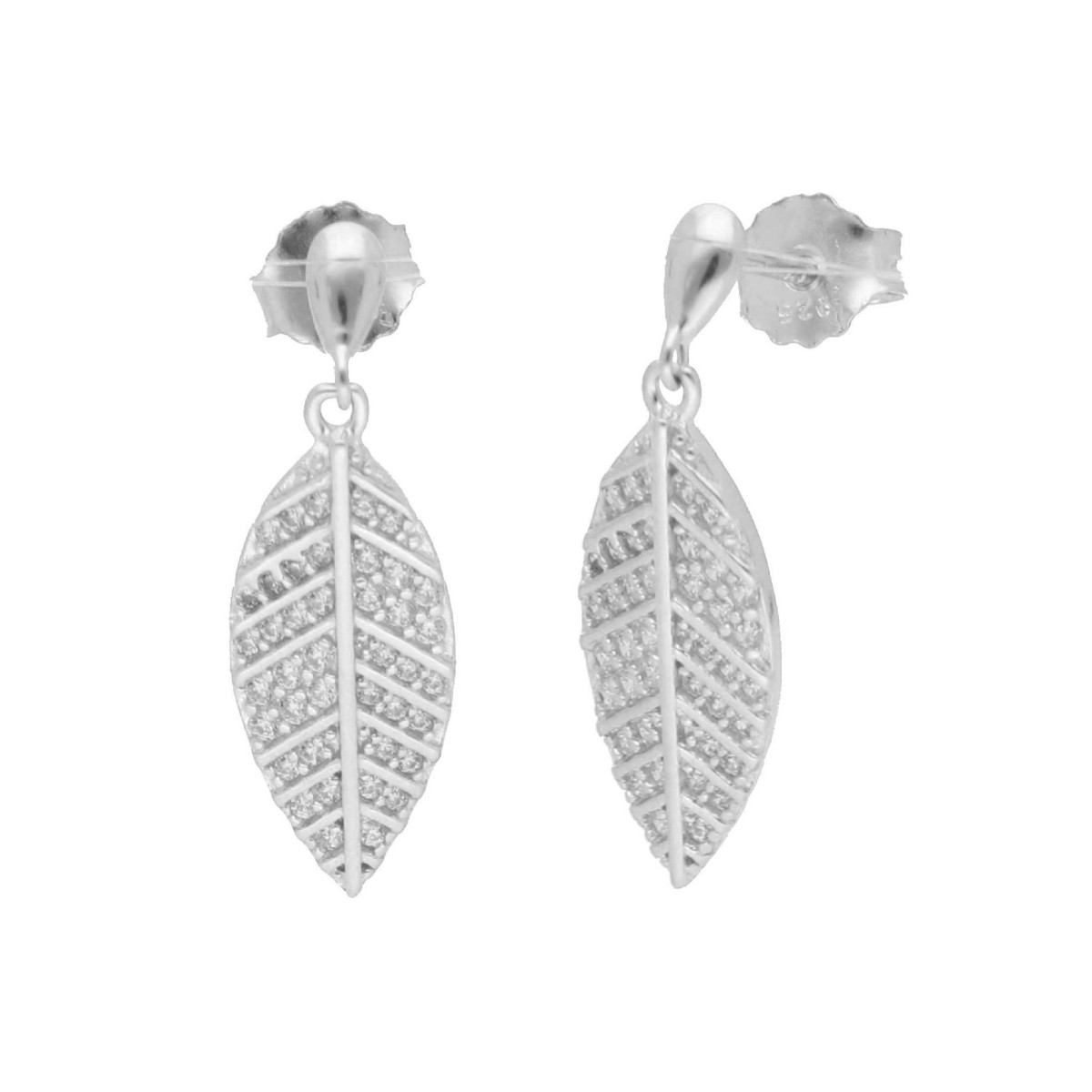 Pendientes plata y circonitas - LAD3151A