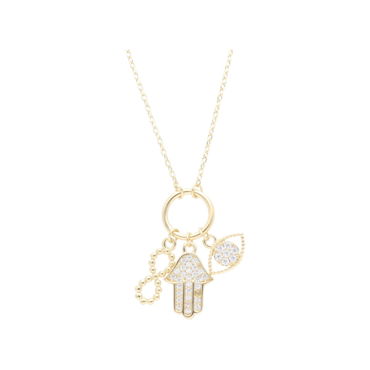 Colgante plata y circonitas - LAD3153CL-D
