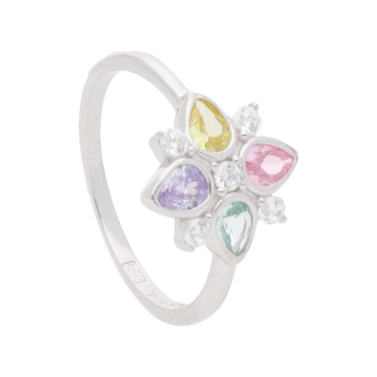 Anillo plata y circonitas - LAD3154AN