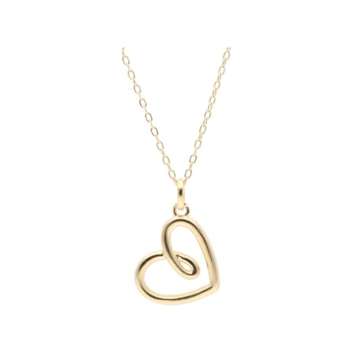 Colgante corazón plata  - LAD3156CL-D