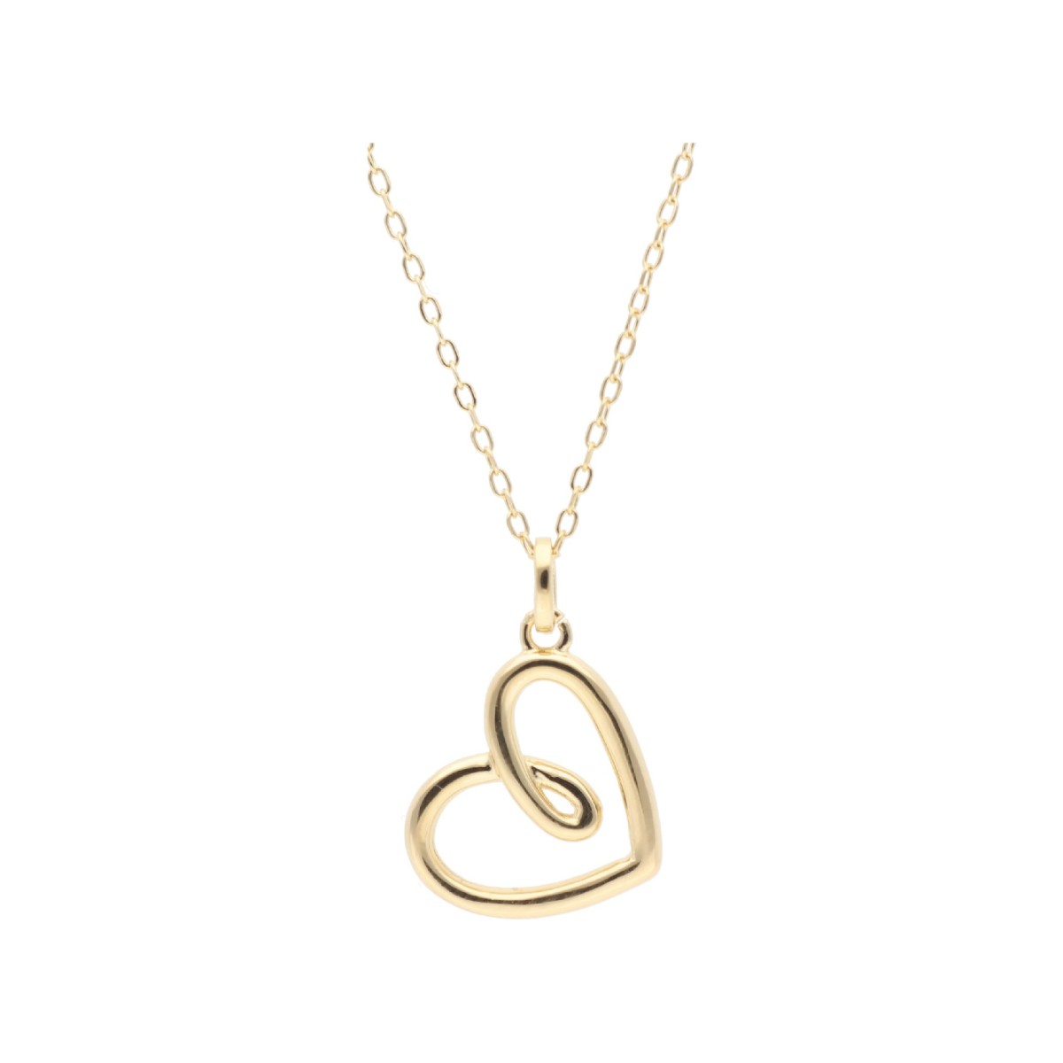 Colgante corazón plata  - LAD3156CL-D