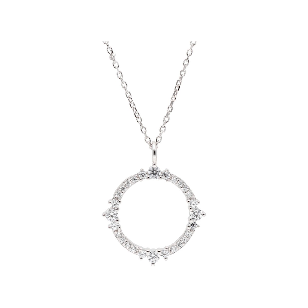 Colgante plata y circonitas - LAD7345CL