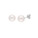 Pendientes plata y perla natural 6mm - MEP045A-6