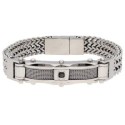 Pulsera aceroy circonita - RB314BR