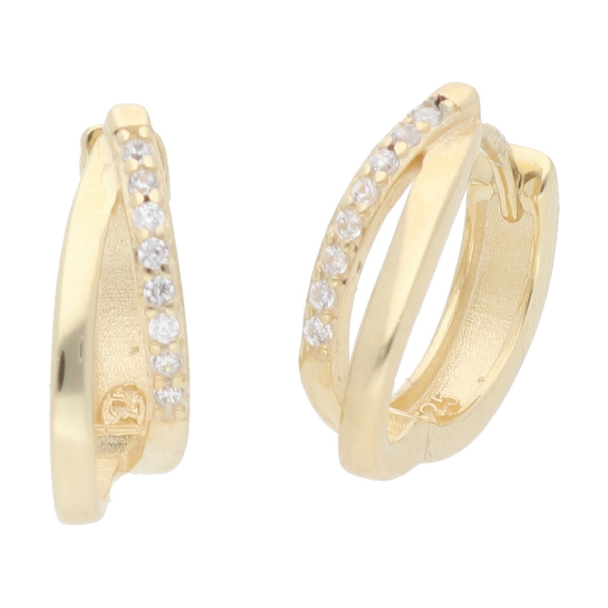 Pendientes plata y Premium Zirconia - LPZ140A-D