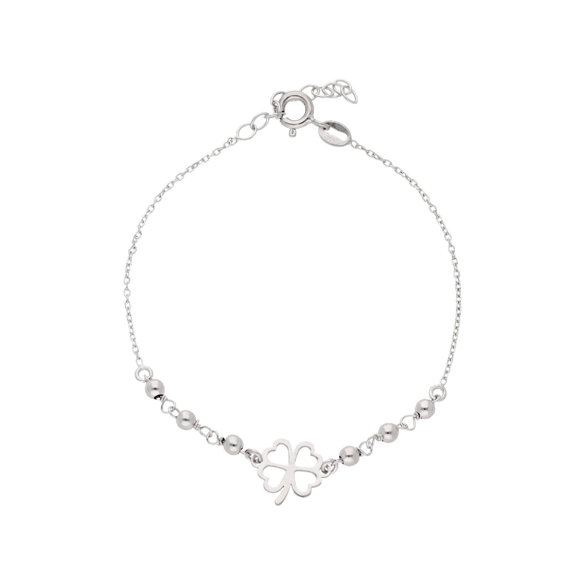 Pulsera trébol plata - LAF6586BR