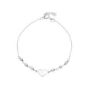 Pulsera corazón plata - LAF6585BR