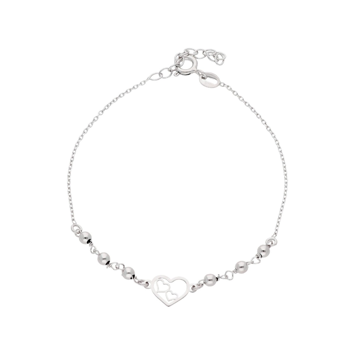 Pulsera corazón plata - LAF6585BR