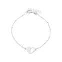 Pulsera corazón plata - LAF6581BR