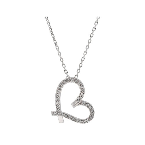 Colgante corazón plata y Liska Crystals - LSW1506CL