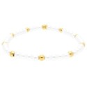 Pulsera acero y shell pearl - SHA257