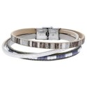 Pulsera piel y acero - SHA258-S