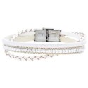 Pulsera piel y acero - SHA259-B