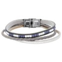 Pulsera piel y acero - SHA259-S