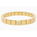 Pulsera ematites 8mm y acero 18cm - MS010