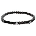 Pulsera ematites y circonitas - MS014