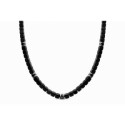 Collar ematites, acero y circonitas - MS014CL-N