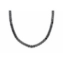 Collar ematites, acero y circonitas - MS015CL-N