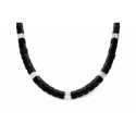 Collar ematites y acero - MS016CL