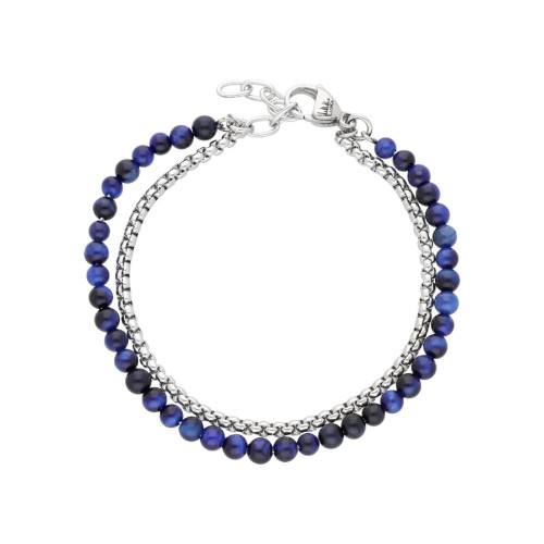 Pulsera acero y piedras naturales - RB229BR-A