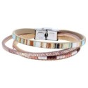 Pulsera piel y acero - SHA258-M