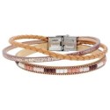 Pulsera piel y acero - SHA259-M