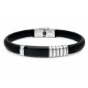 Pulsera caucho y acero - MTC225