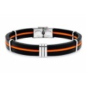 Pulsera piel y acero - 84BA1587