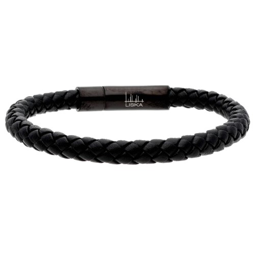 Pulsera piel y acero - 87BR038-N
