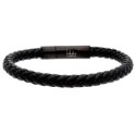 Pulsera piel y acero - 87BR038-N