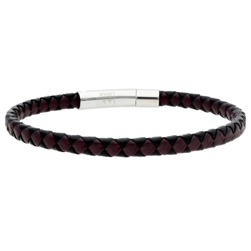 Pulsera piel y acero - 87BR039-M