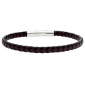 Pulsera piel y acero - 87BR039-M