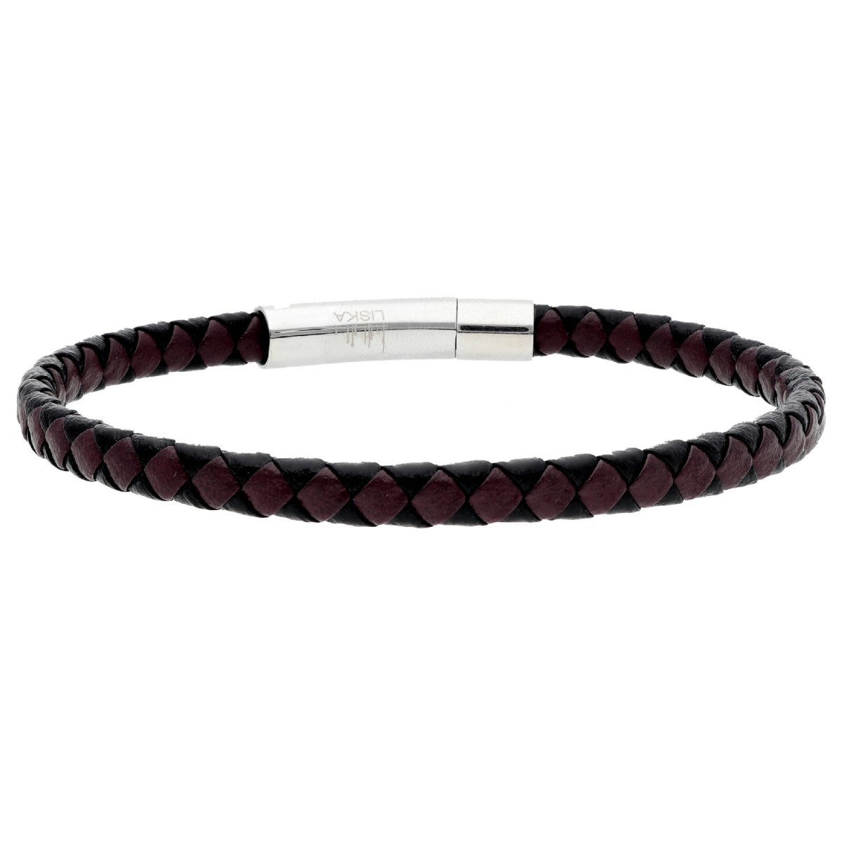 Pulsera piel y acero - 87BR039-M