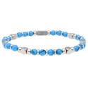 Pulsera acero y turquesa - BALI097-T