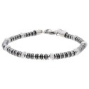 Pulsera acero y hematites - BALI101-H