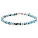 Pulsera acero y Imperial Stone - BALI101-IA