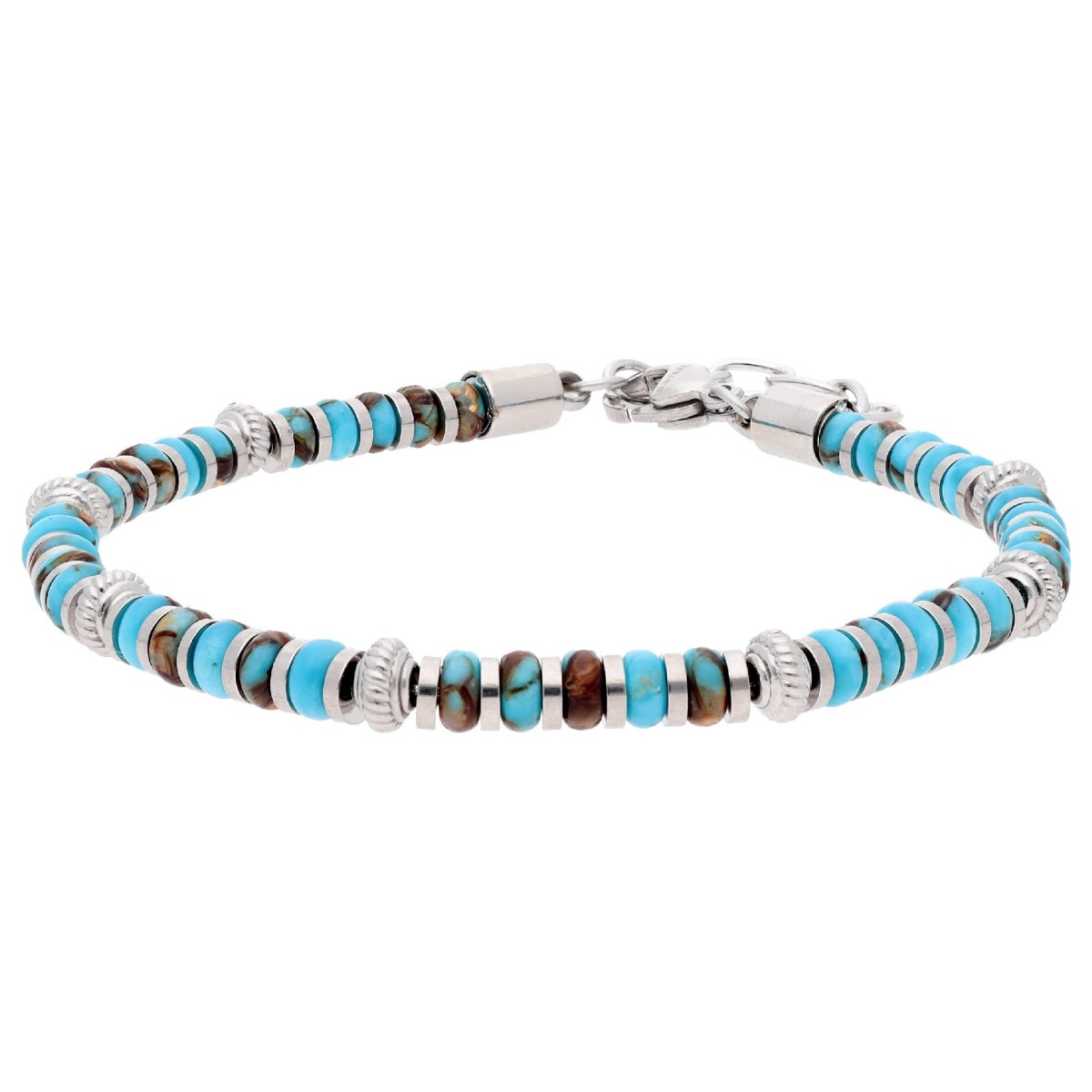 Pulsera acero y Imperial Stone - BALI101-IA
