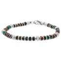 Pulsera acero y Imperial Stone - BALI101-IV