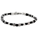 Pulsera acero y Map Stone - BALI104