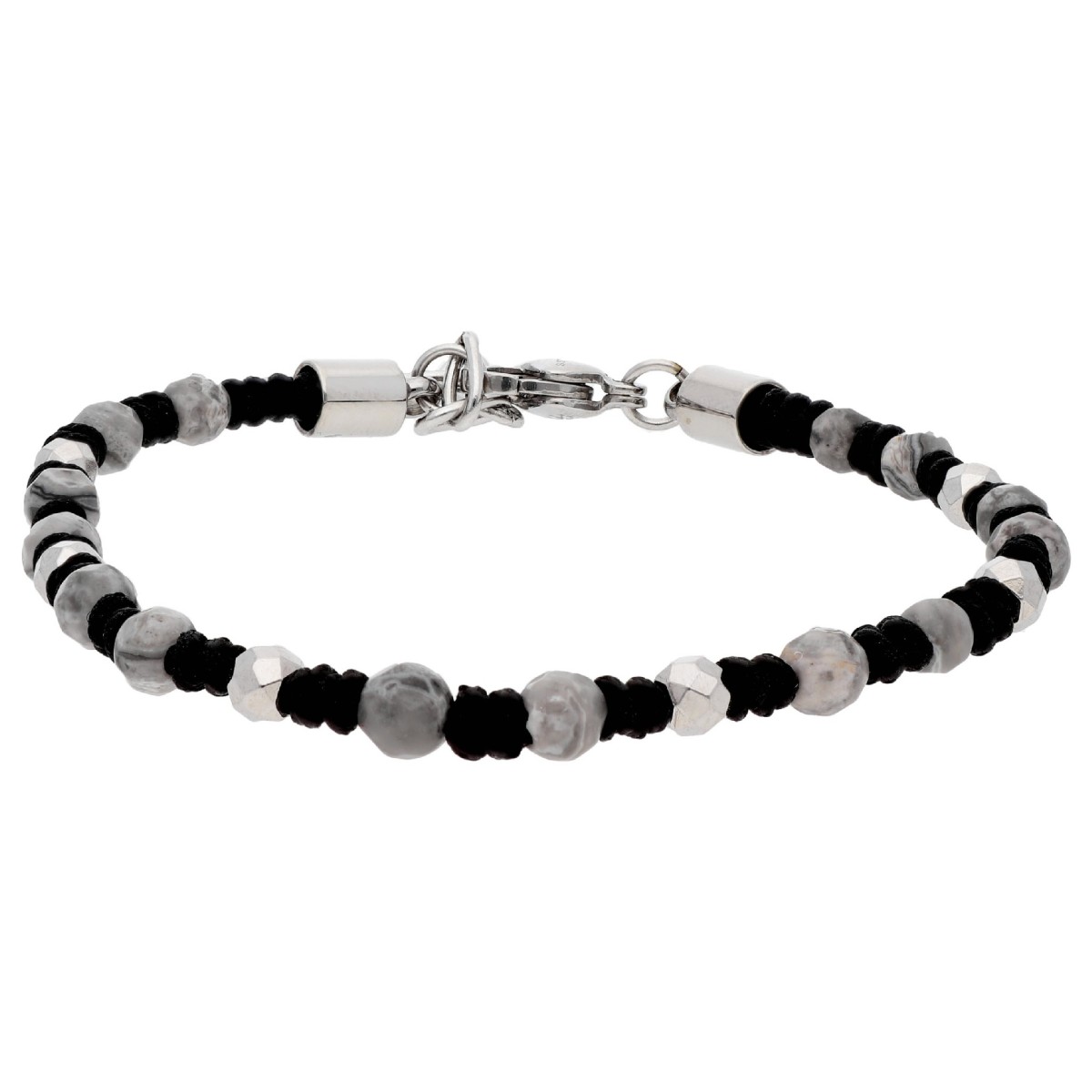 Pulsera acero y Map Stone - BALI104