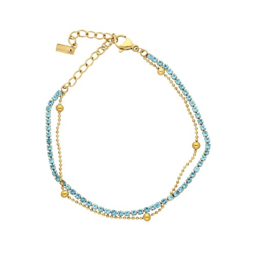 Pulsera acero y circonitas - CH141BR-DA