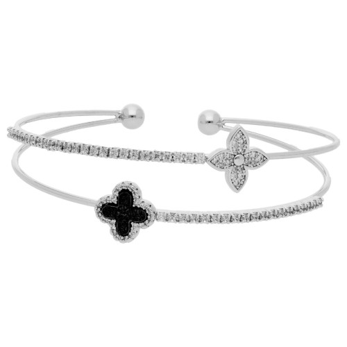 Pulsera acero y circonitas - CH145BR