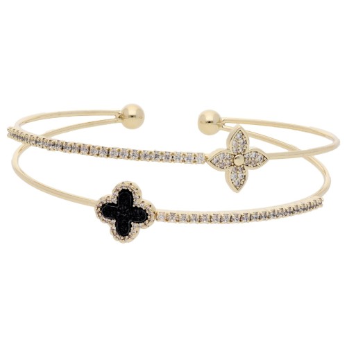 Pulsera acero y circonitas - CH145BR-D