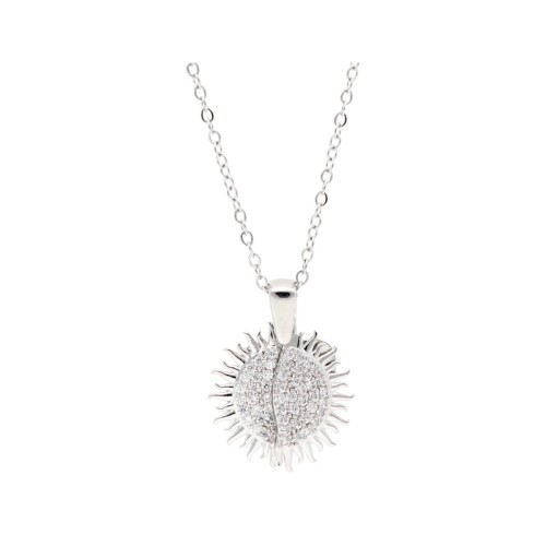 Cadena acero+ sol aloy y circonitas - CH122CL