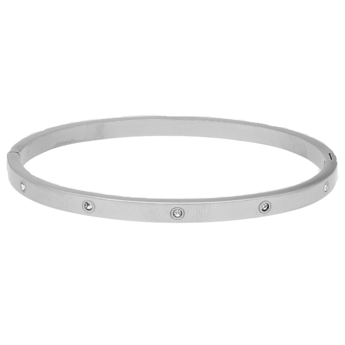 Esclava acero y circonitas - CH127SC