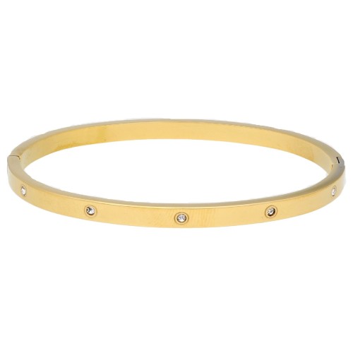 Esclava acero y circonitas - CH127SC-D